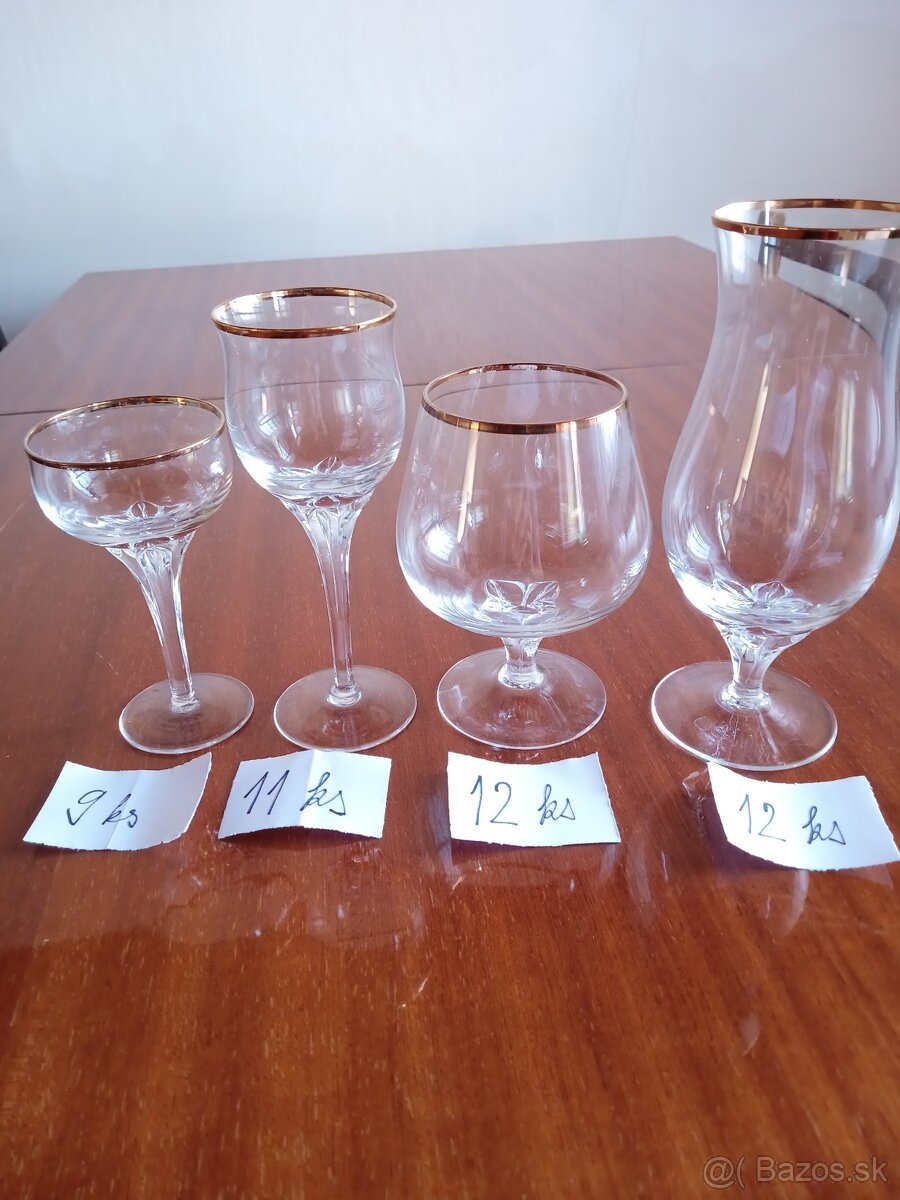 Poháre sklenené - 6