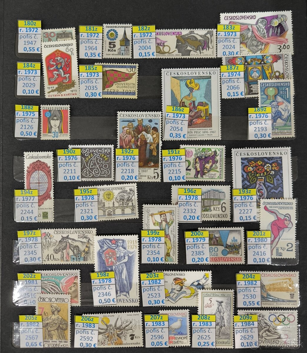 Poštové známky Československo - 6