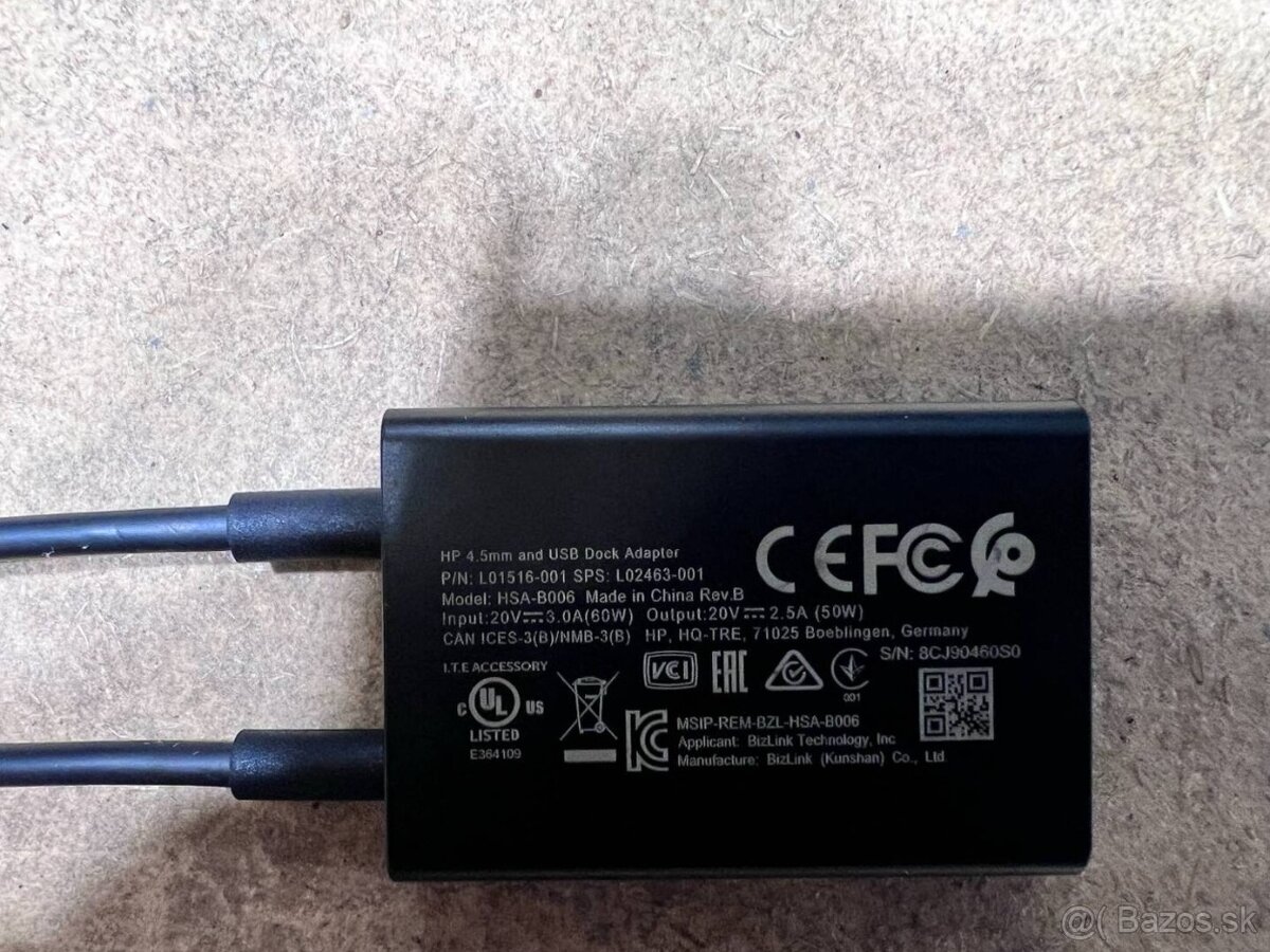 Predám redukciu HP 4.5mm and USB Dock Adapter. - 6