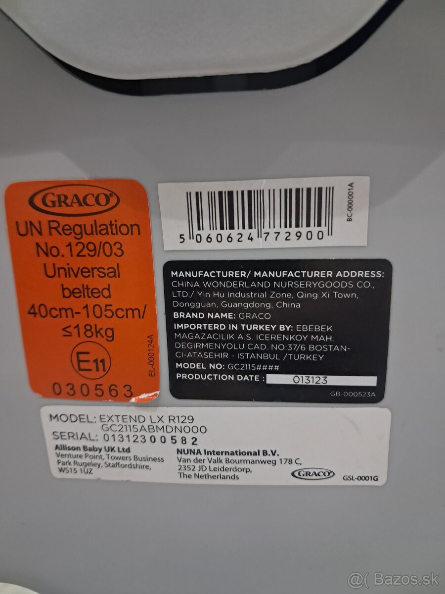 Detská autosedačka Graco Extend LX R129 midnight - 6