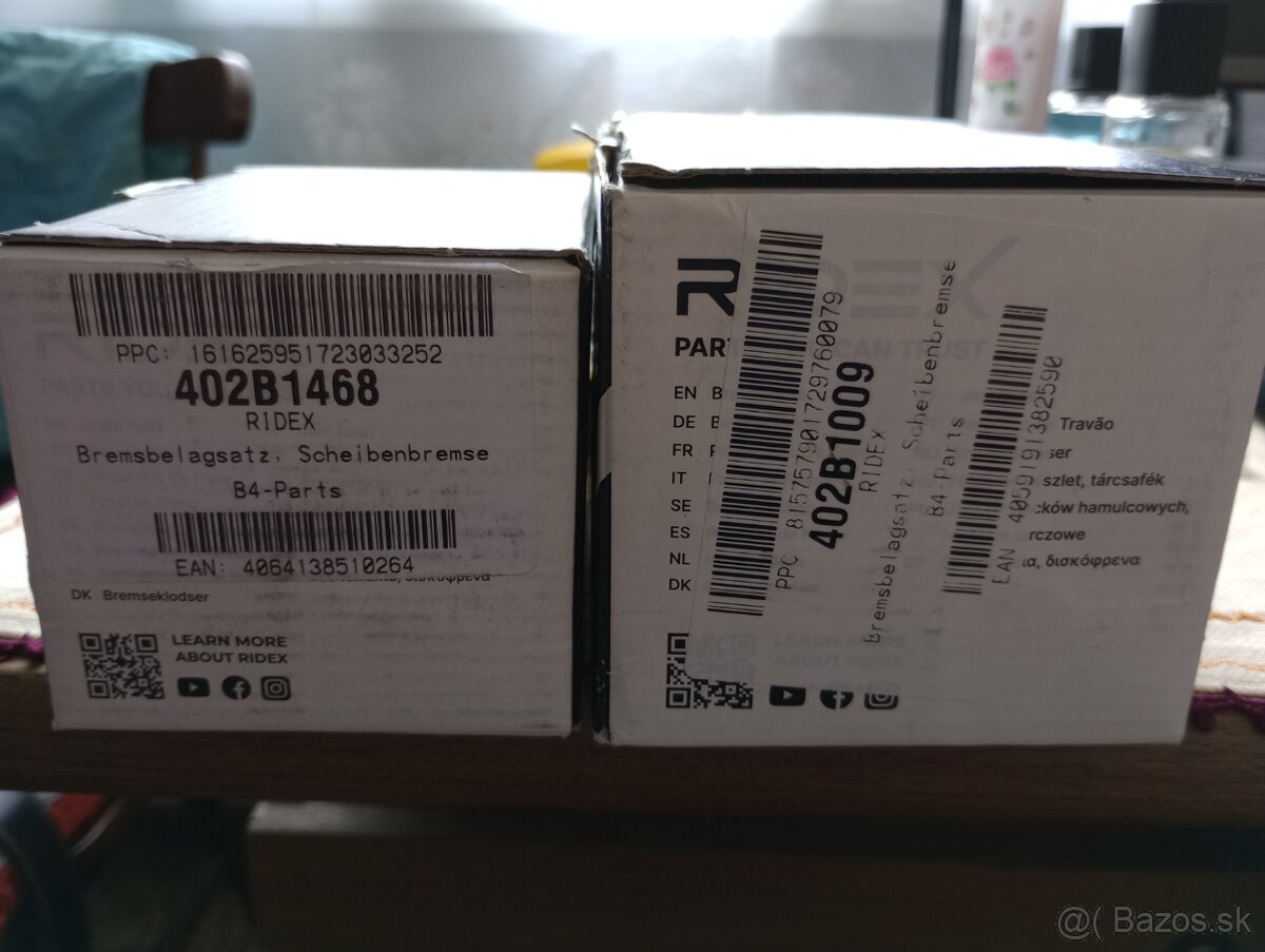 Brzdové platničky doštičky Ridex - 6