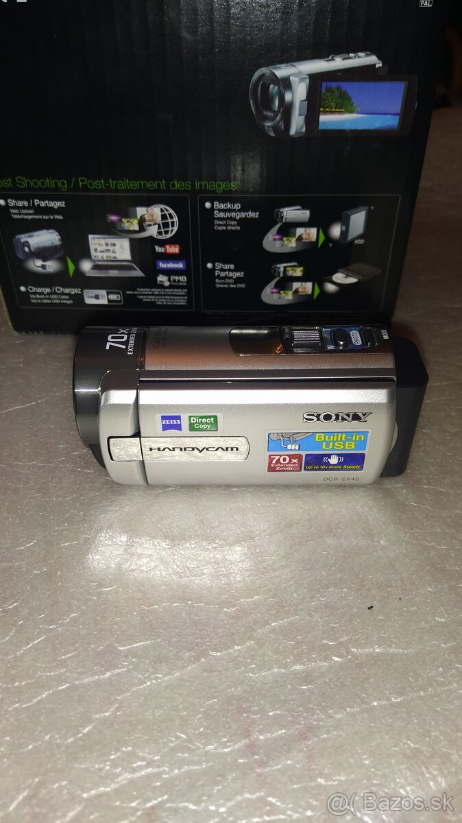 Kamera z dotykovým displejom SONY DCR-SX45E - 6