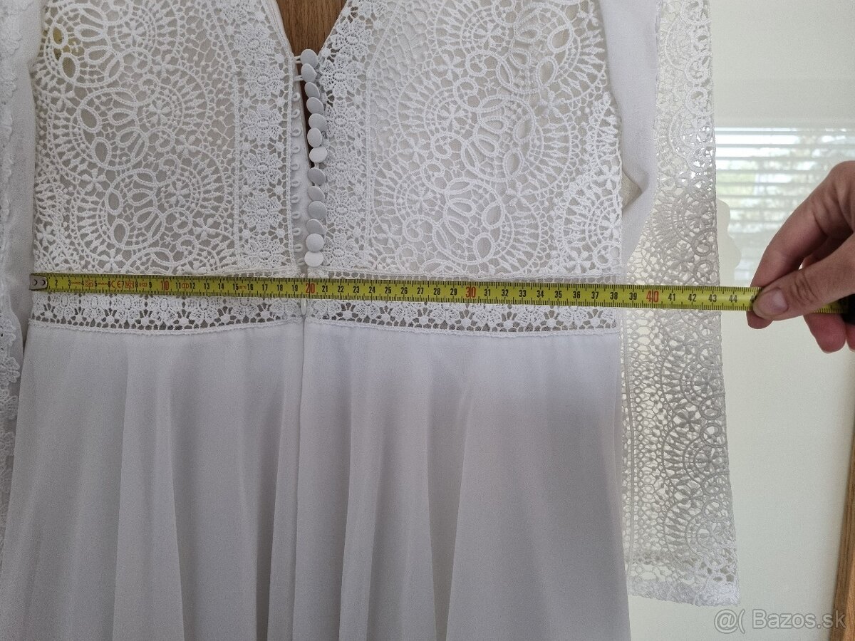 Svadobné šaty veľk. 38/40 - 6