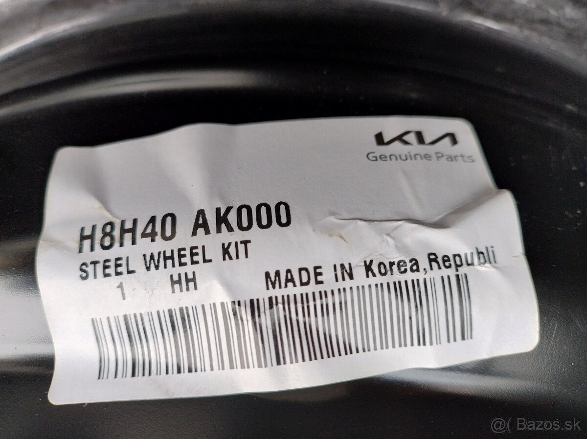 Originál plechové disky KIA 15" 4x100 - 6