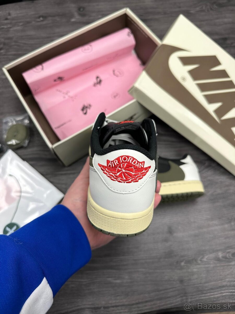 JORDAN 1 OG SP TRAVIS SCOTT REVERSE Olive tenisky - 6