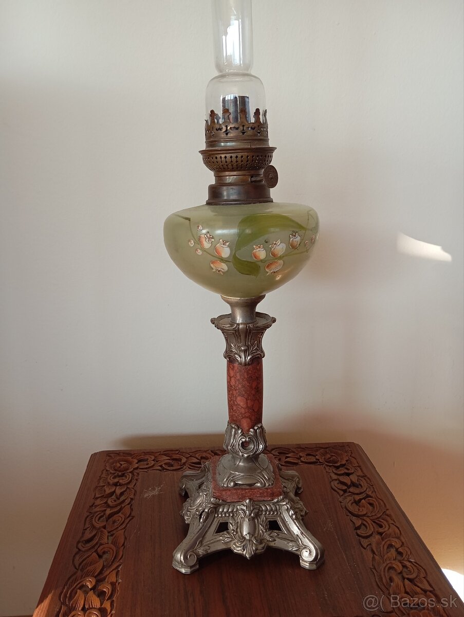 ✨Nádherná starožitná petrolejka 64 cm✨ - 6