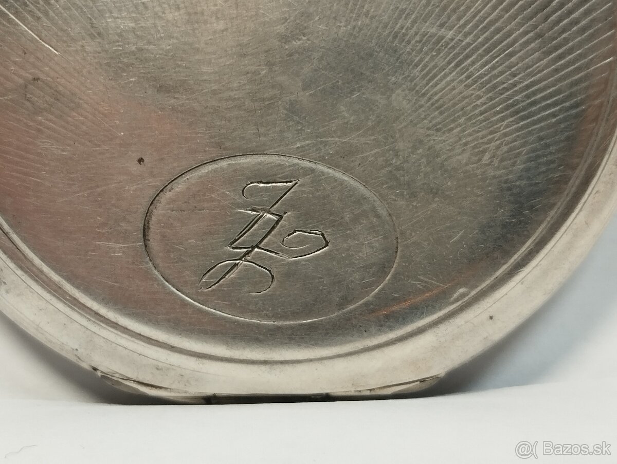 Starožitné pánské tříplášťové celostříbrné kapesní hodinky - 6