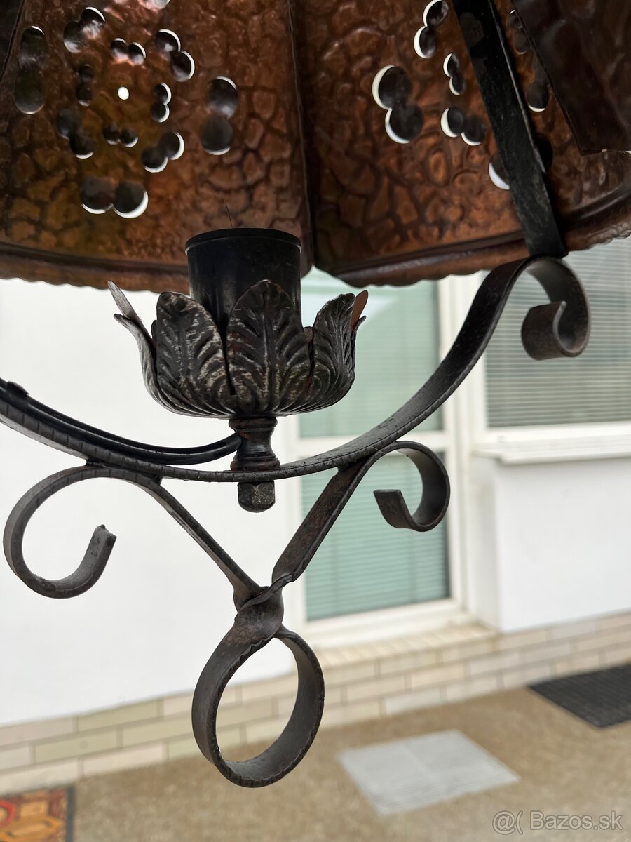 Kovovy tepany luster na chalupu luster - 6