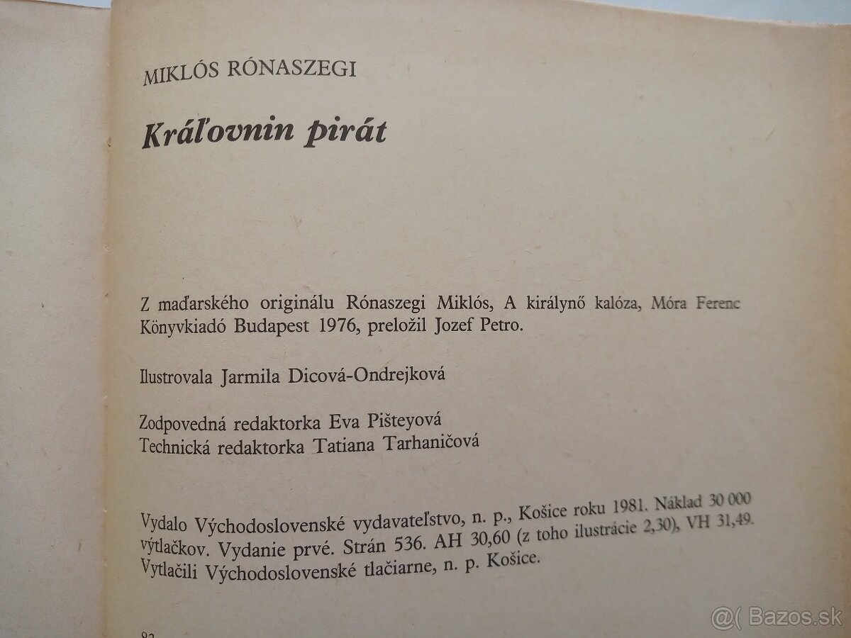 " Kráľovnin pirát " 1981 - 6