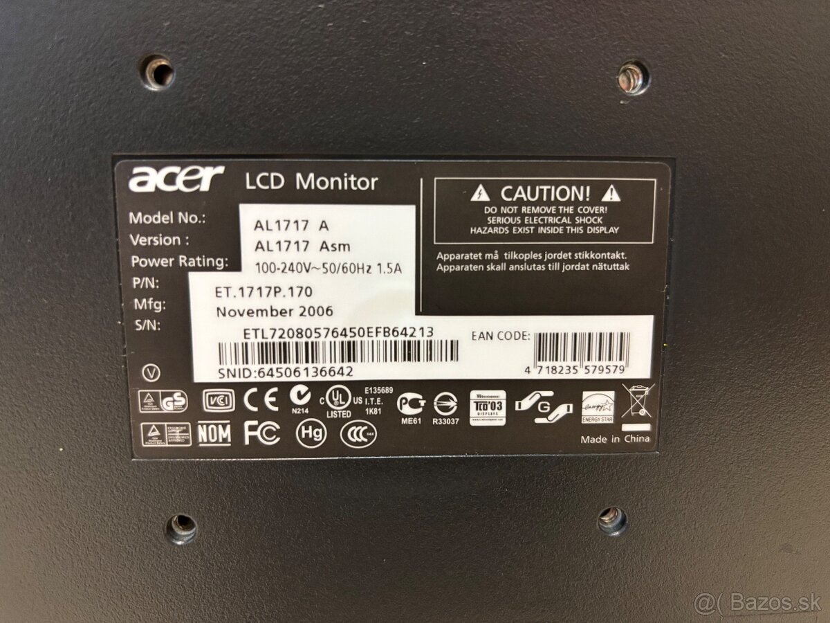 LCD monitor ACER - 6