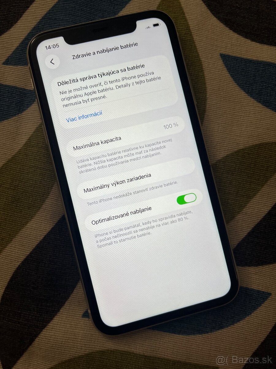 iPhone 11 64GB white - 100% batéria - 6