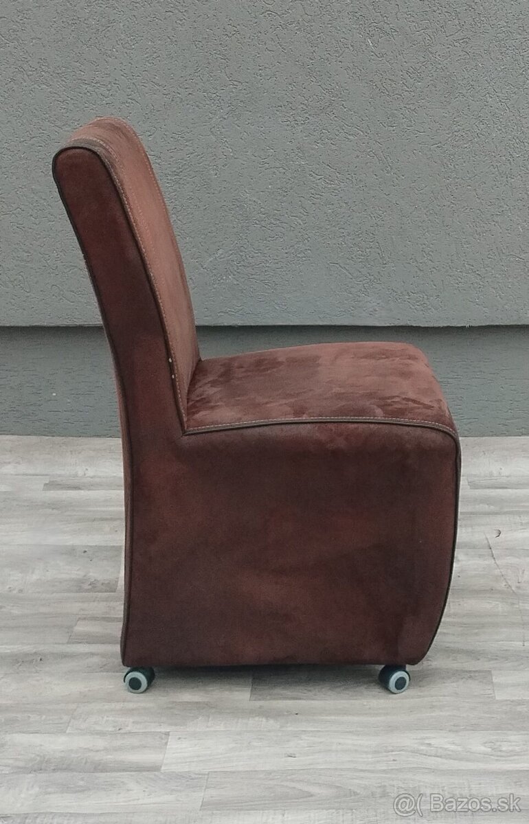Set kresiel na kolieskach – hnedé – ( 4 KS ). - 6