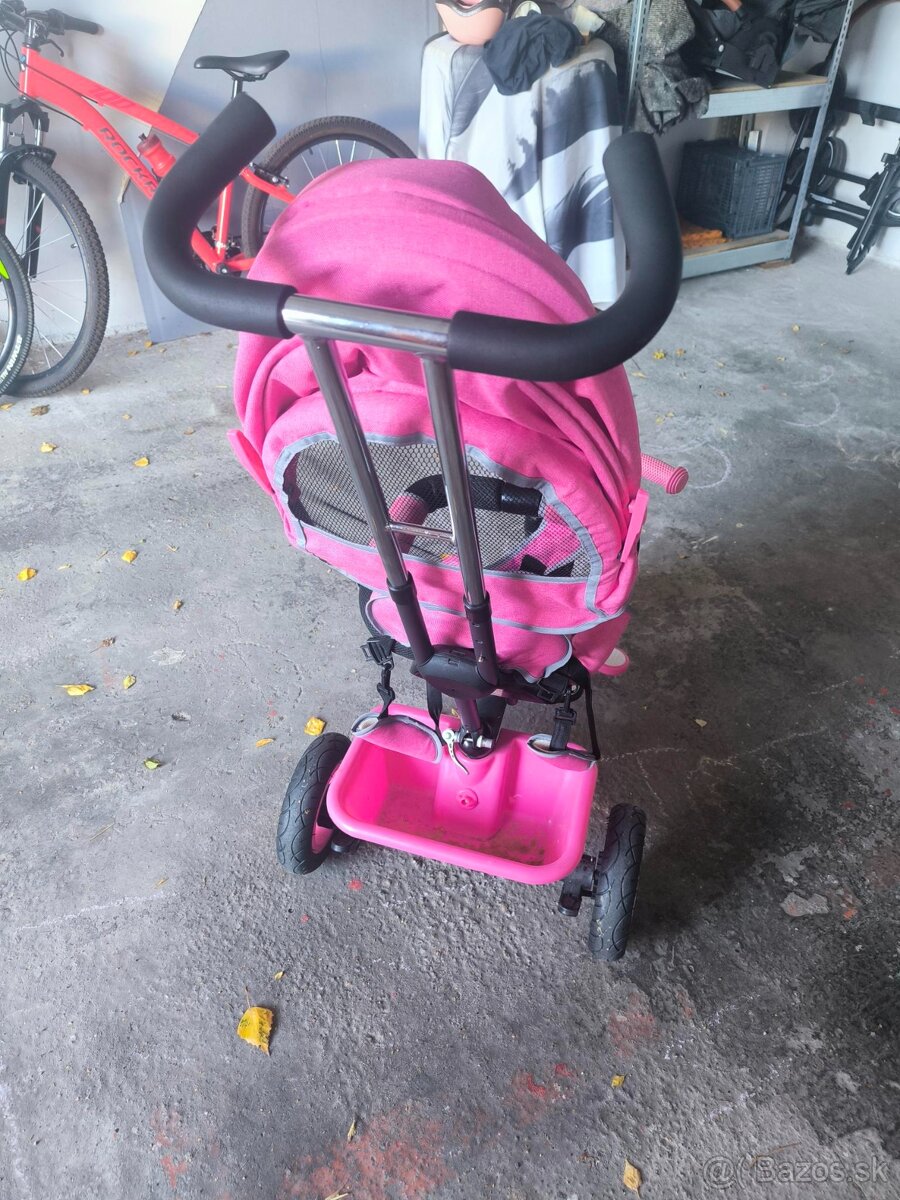 Trojkolka Baby Mix 5v1 RIDER 360° ružová - 6
