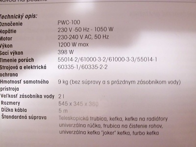 VYSÁVAČ Zepter vodný - 6