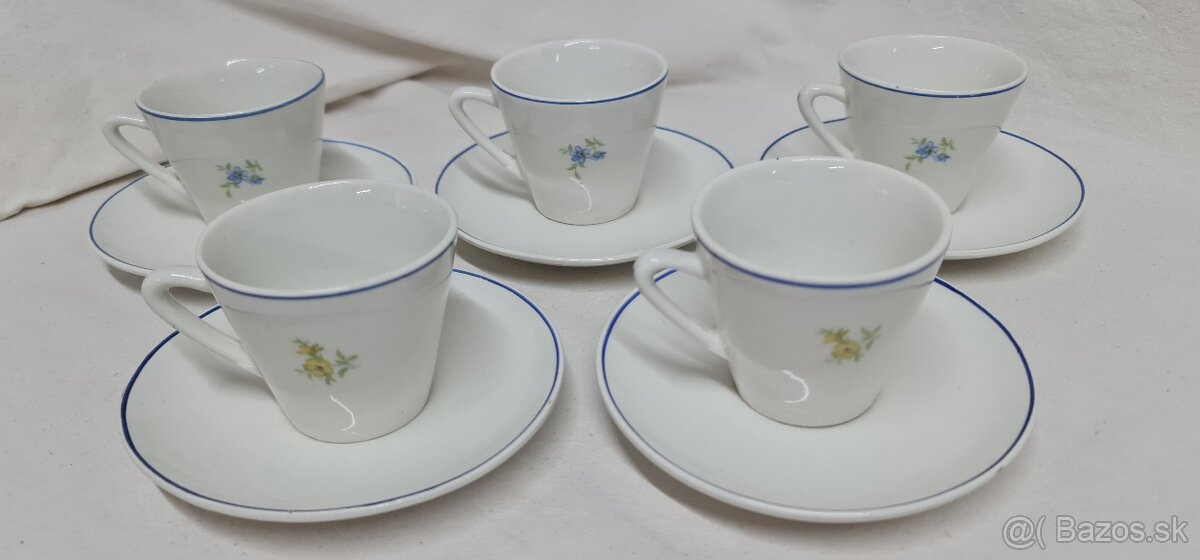 Šálky s podšálkami Ditmar Urbach Czechoslovakia - 6