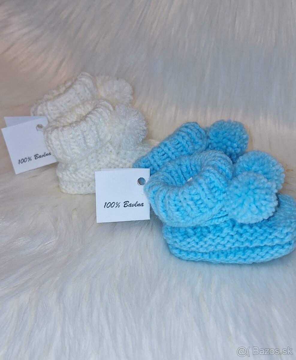 Detské chlapčenské topánočky botičky handmade - 6