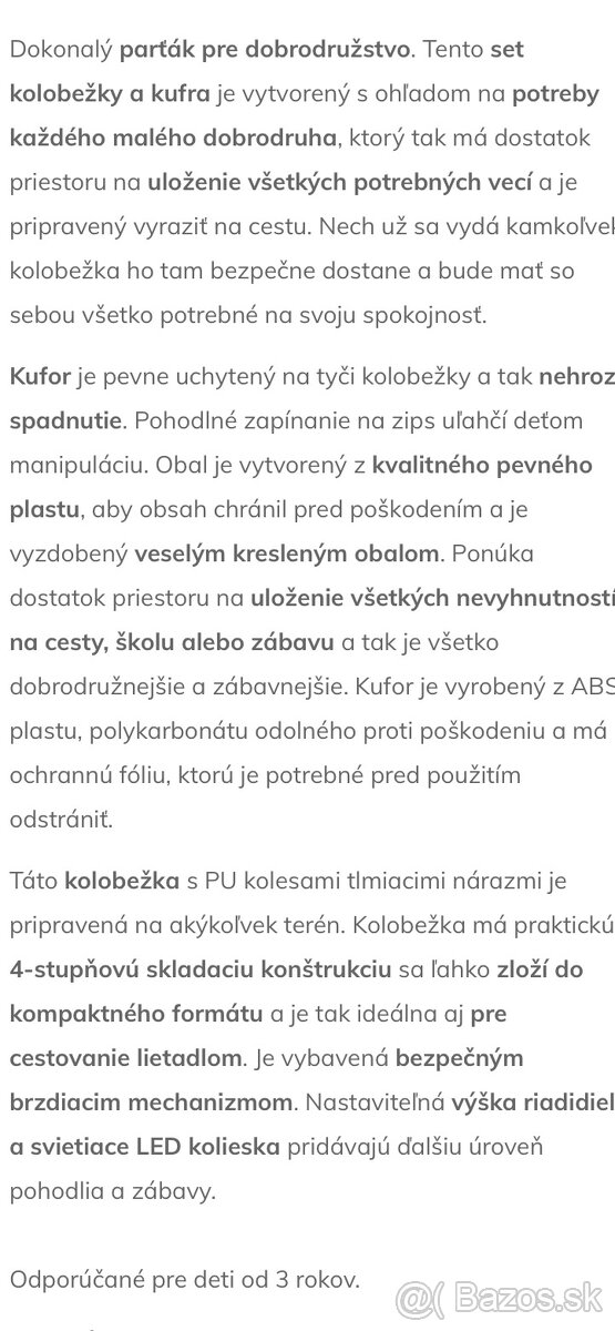 Detská cestovná kolobežka 2v1 - 6