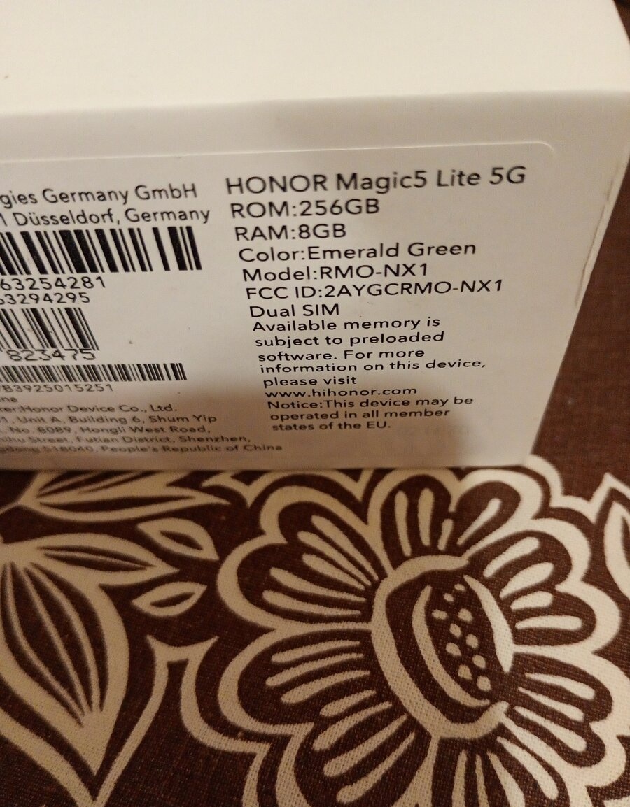 HONOR Magic5 Lite 5G 8+5GB/256GB - Nový - 6