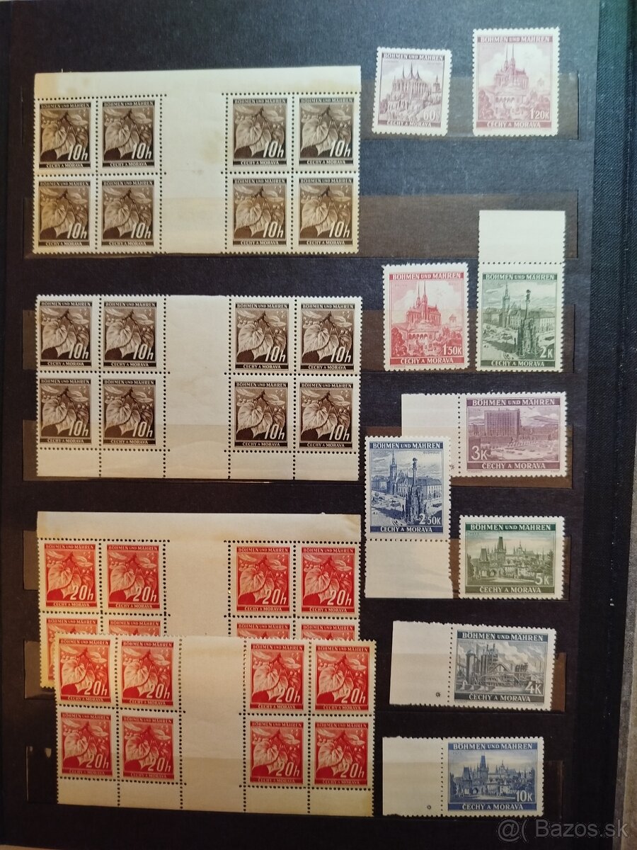 Protektorát Čechy a Morava - zostava známok - 6