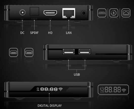 Predám TV Box Android 14 X88 PRO X5M 4/64GB S905X5M 1000M - 6