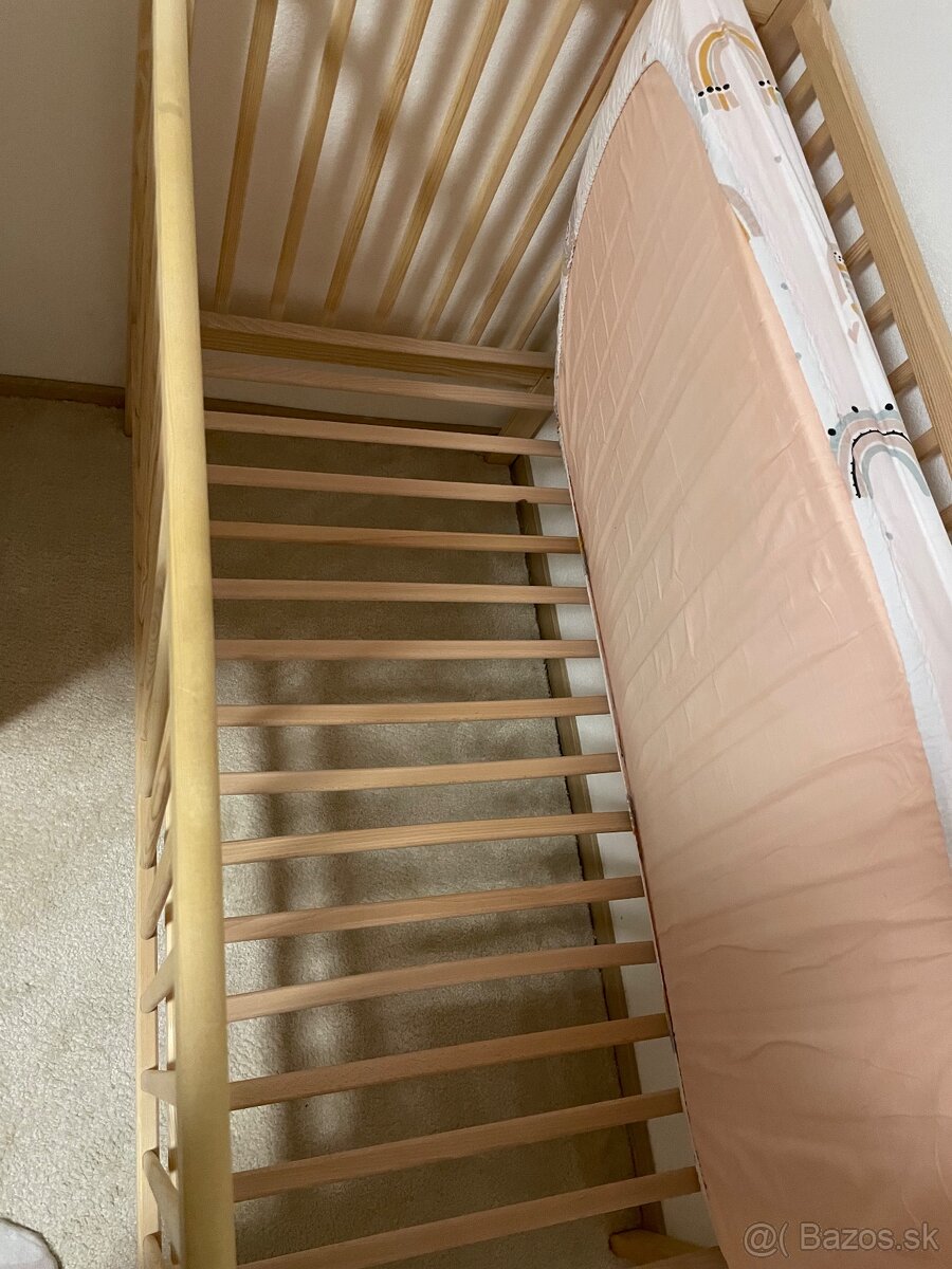 Detská drevená postieľka - 6