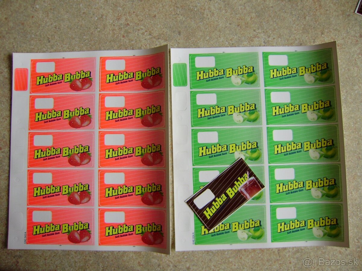 Predám, nálepky, žuvačky Wrigleys Hubba Bubba. - 6
