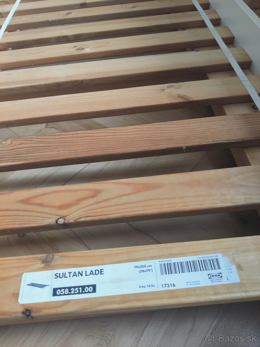 Nízka posteľ 140x200 +matrac a rošty - 6