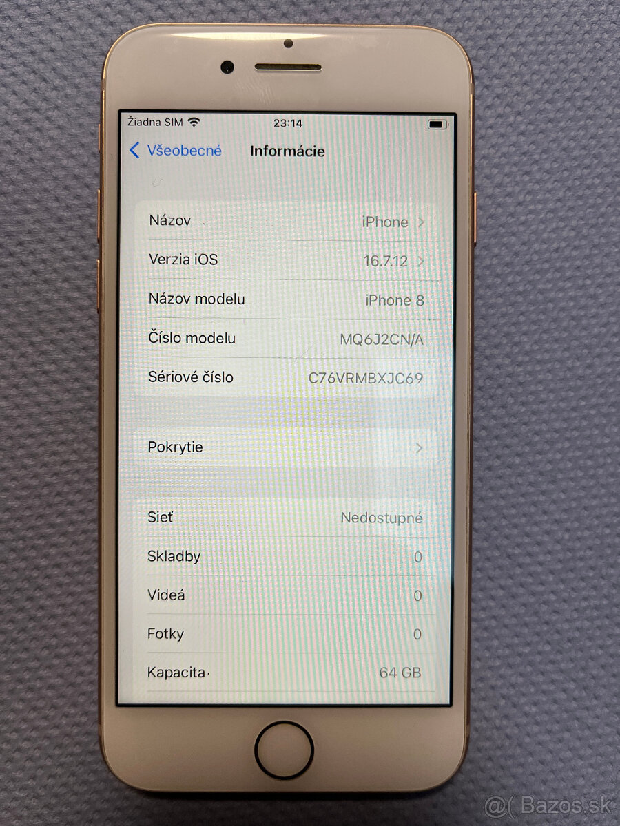 iPhone 8, Gold, 64GB - 6