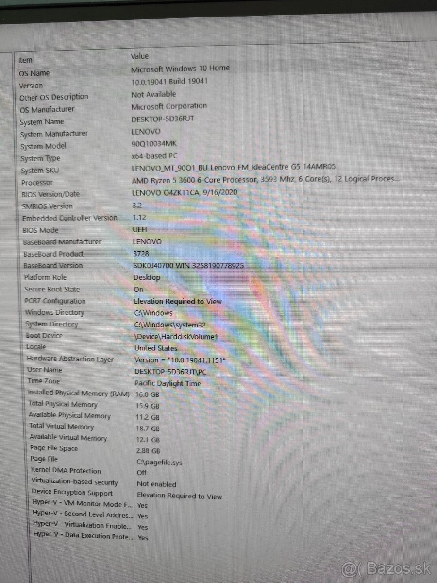 Mini herné pc Lenovo IdeaCentre G5 14AMR05 - 6