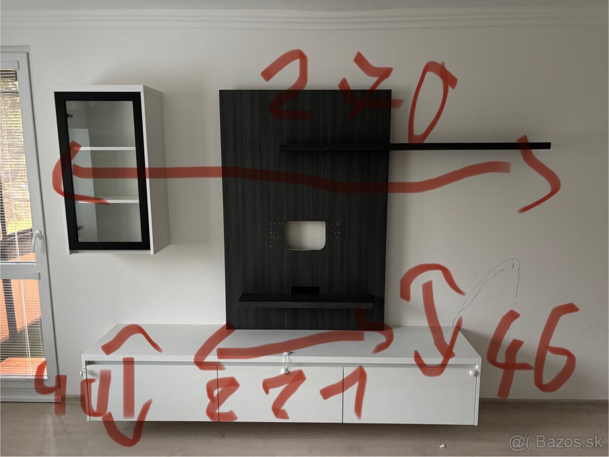 Obývacia zostava vyrobené stolárom - 6