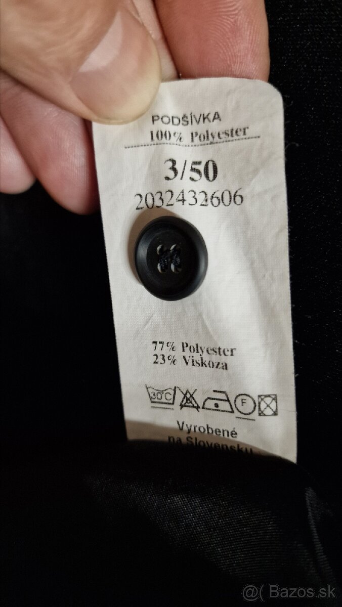 Predám čierny pánsky oblek - 6