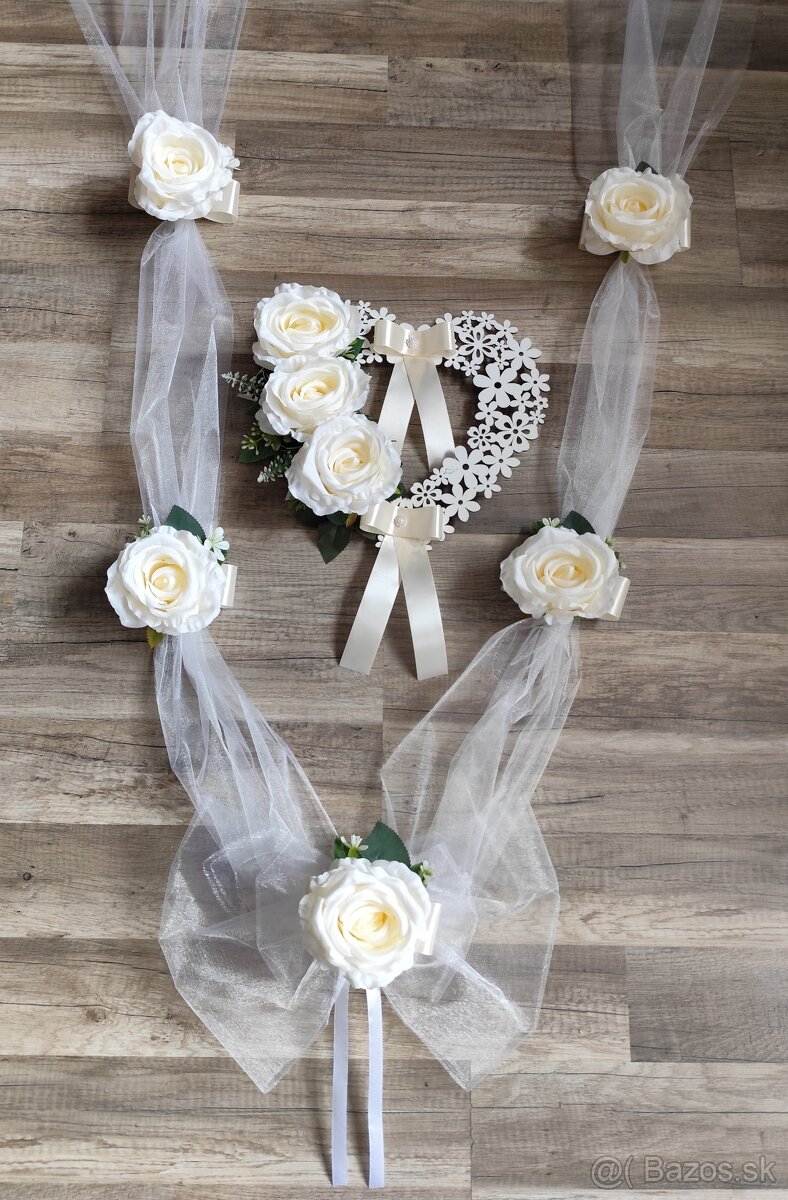 závoj s hrebienkom biely - 6