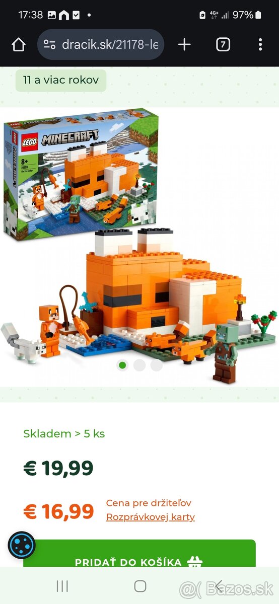 Lego Minecraft rozne druhy - 6