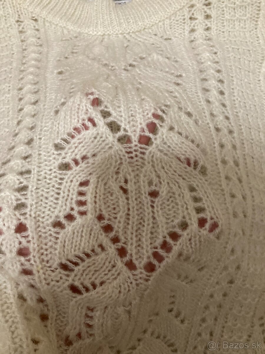 ♥ Ažúrový vzorovaný sveter ♥ - 6