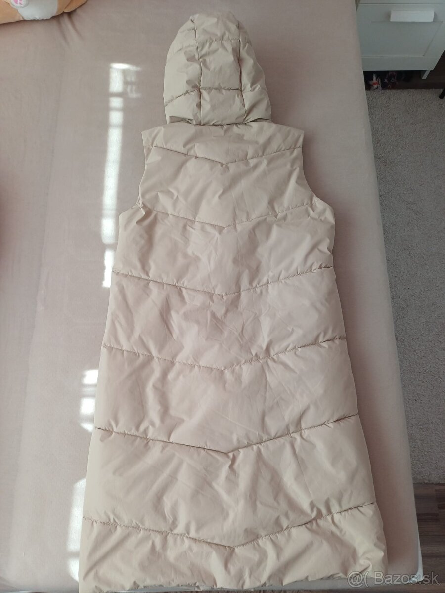 Béžová dlhšia vesta Reserved - 6