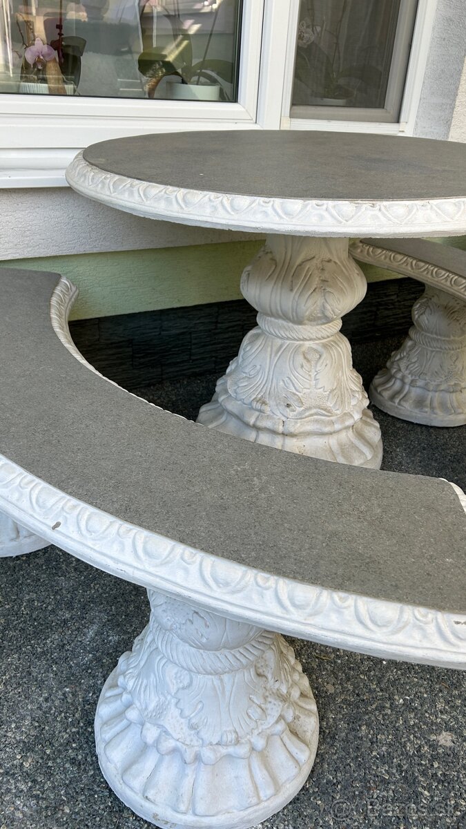 Kamenné barokové sedenie - 6