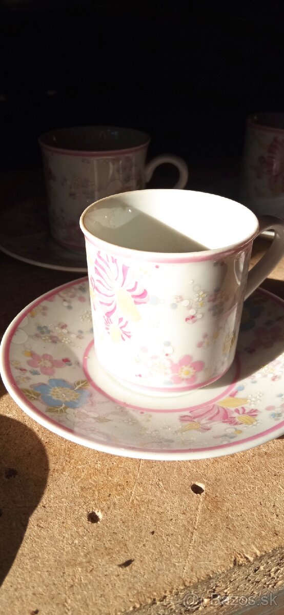 Šálky na espresso pre 6 osôb porcelana SABINA - 6