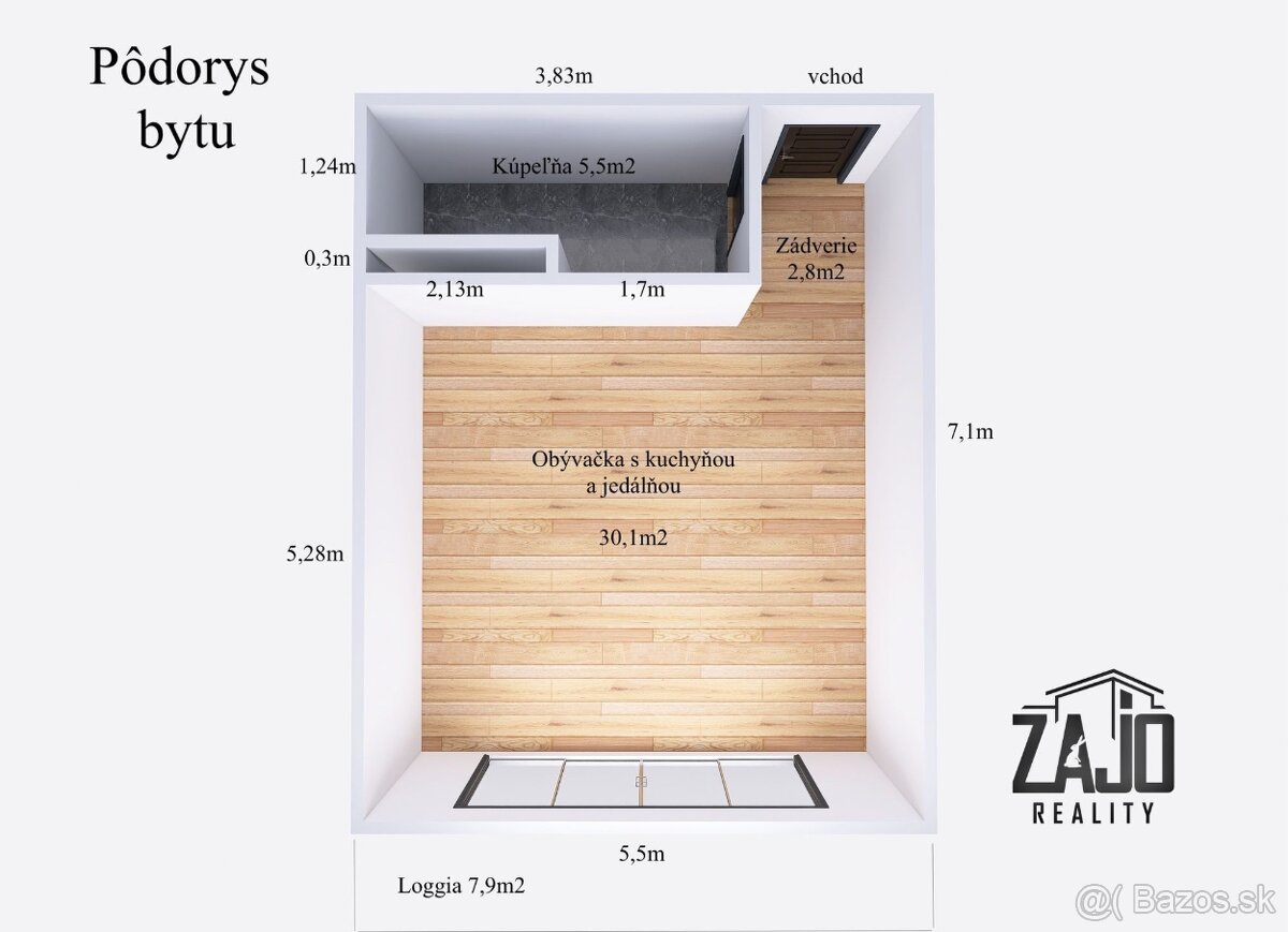 1-IZBOVÝ BYT V PROJEKTE VILA NIZZA, NOVOSTAVBA – TRENČIANSKE - 6