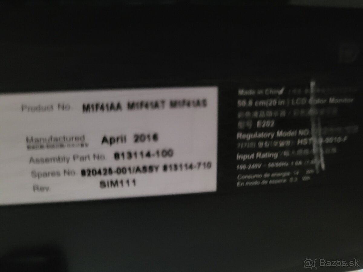 Monitor HP EliteDisplay E202 - 6