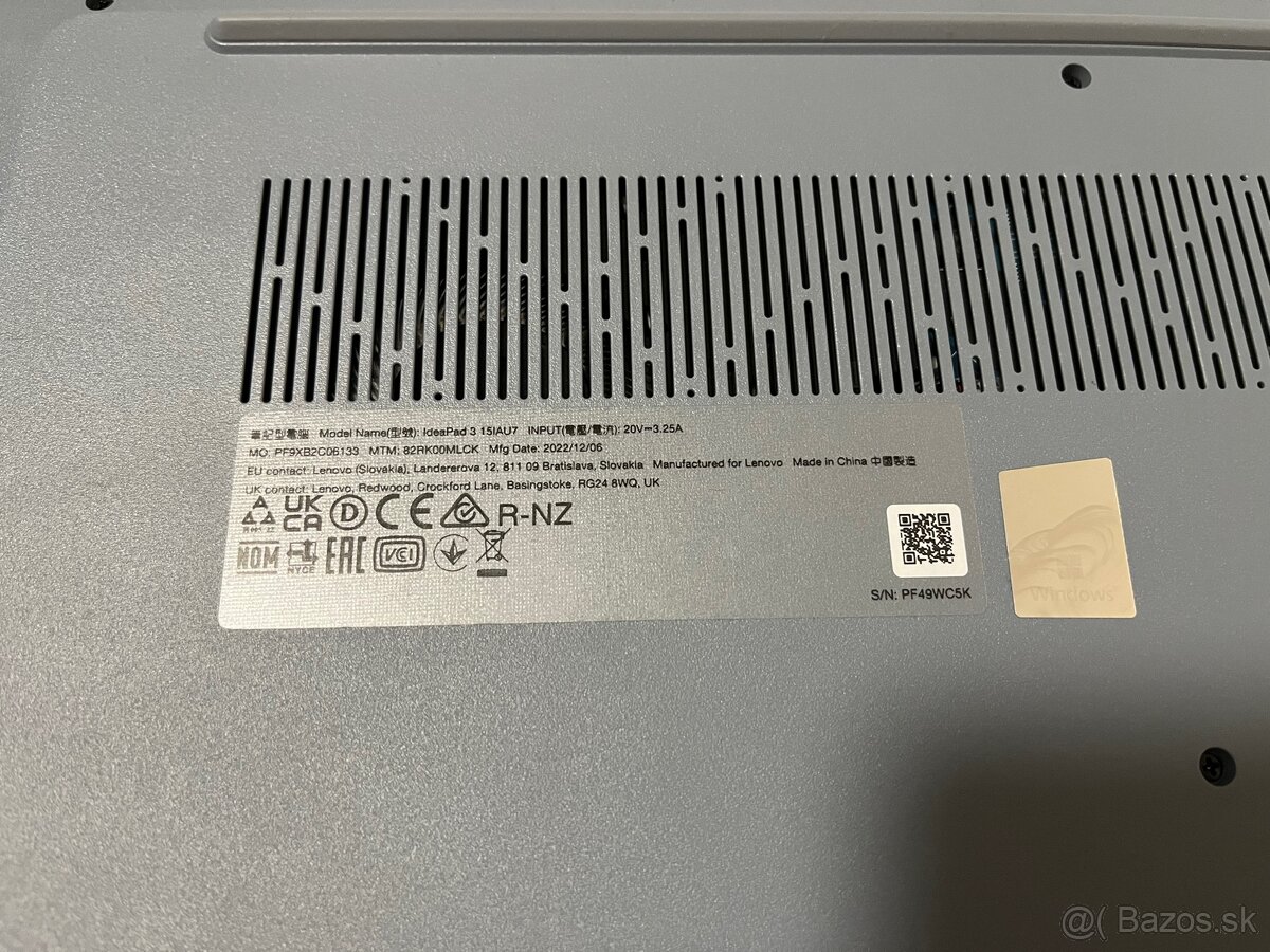 Predám Lenovo Ideapad slim 16gb, 512ssd - 6