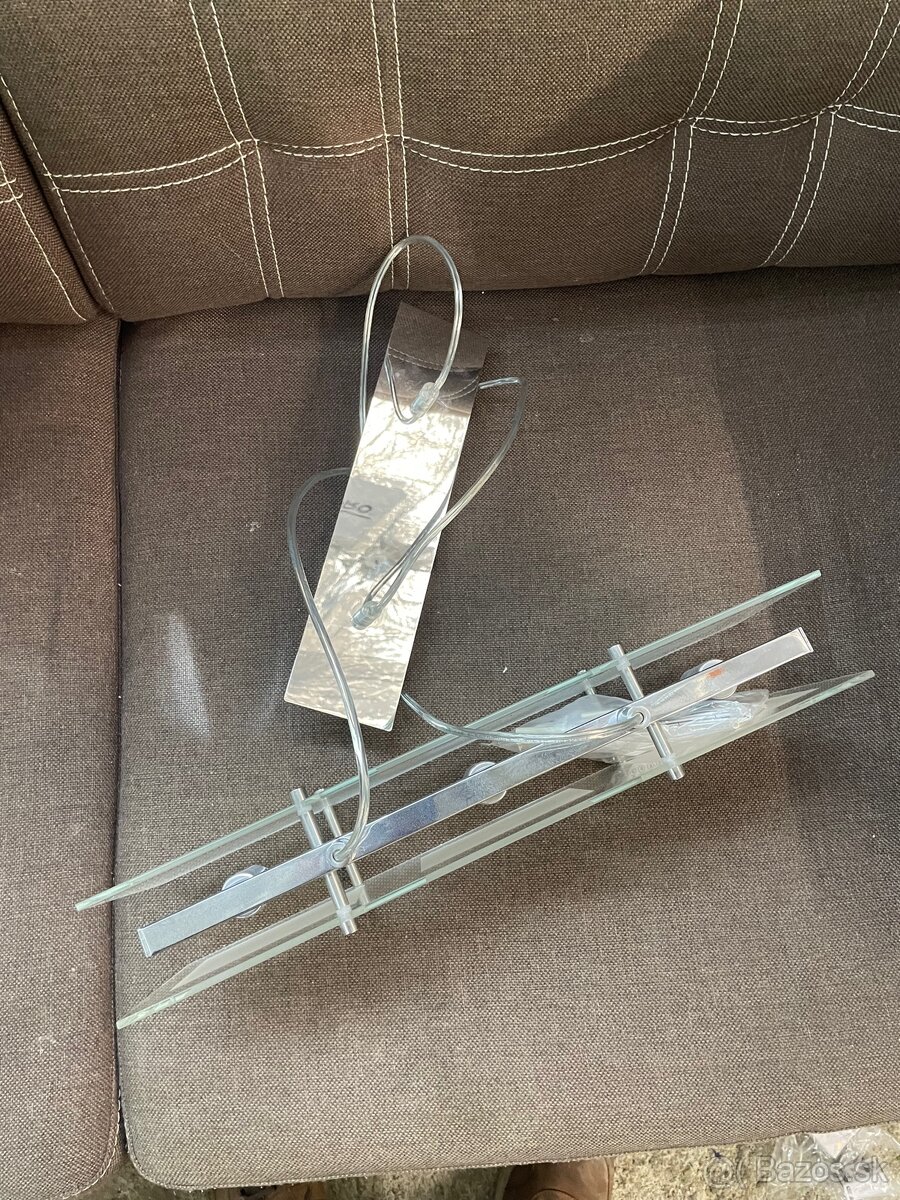 Moderný chróm / sklo závesné svetlo - 6