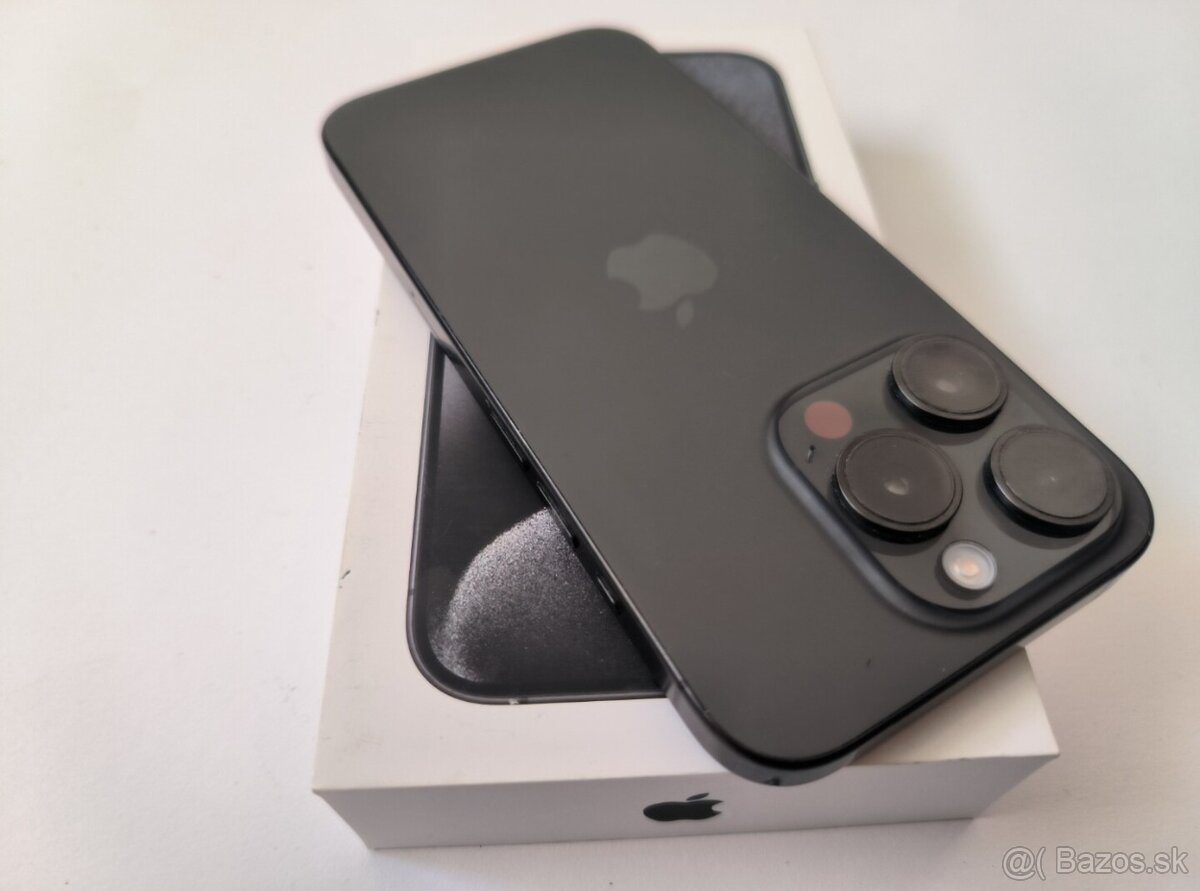 apple iphone 15 PRO 256gb Black Titanium / Batéria 86% - 6