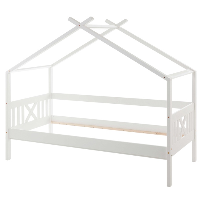 Detská domčeková dvoj-posteľ + rošty + matrace - 6