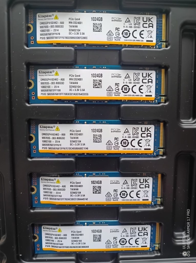 Kingston 2TB, 1TB, 512GB - rýchlosť 7 000 MB/s - 6