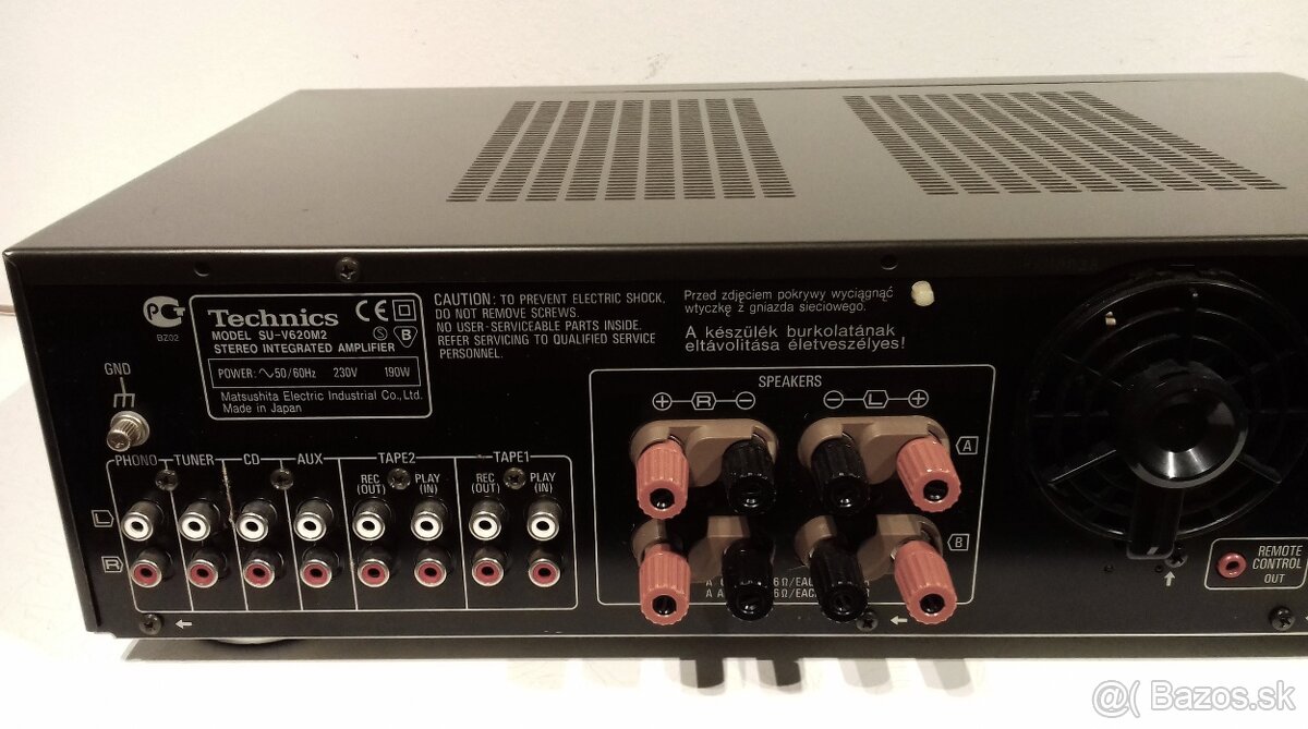 190W zosilnovac TECHNICS SU-V620 Mark 2, vyroba JAPAN, AZ31 - 6