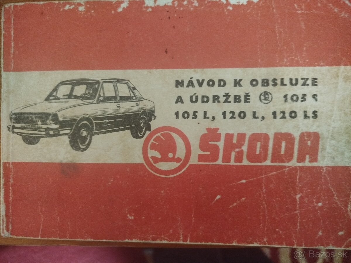 Predám príručky,návod na škoda 105,120 - 6