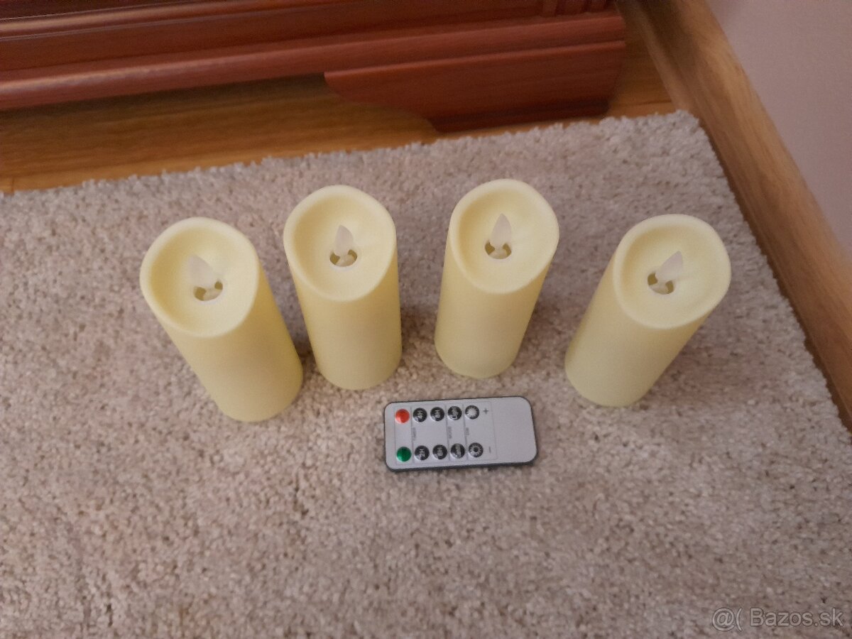 Adventné led sviečky 4ks - 6