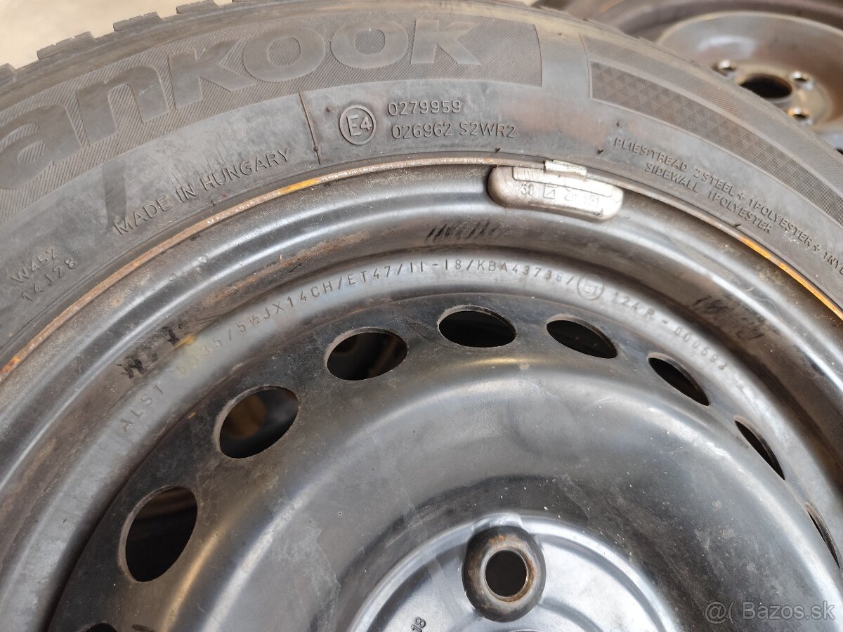 Sada huyndai Plechové disky 14ˇˇ - 6