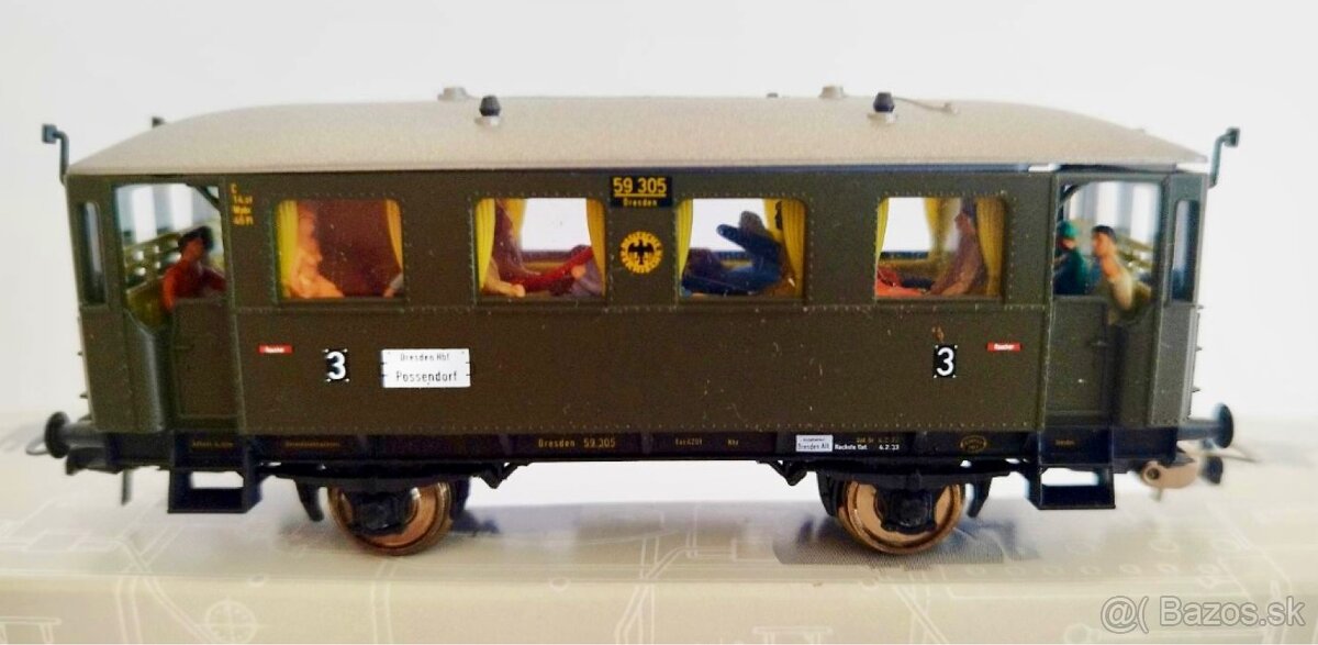Železničné vagóny H0 PIKO 2 ks s cestujúcimi - 6