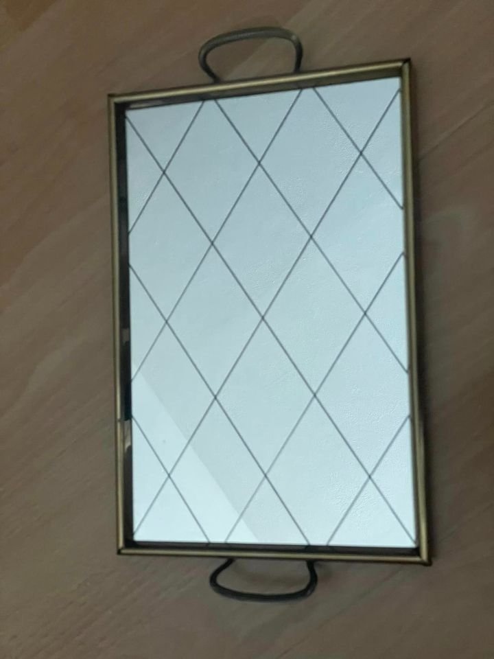 Starý zrkadlový podnos - 6